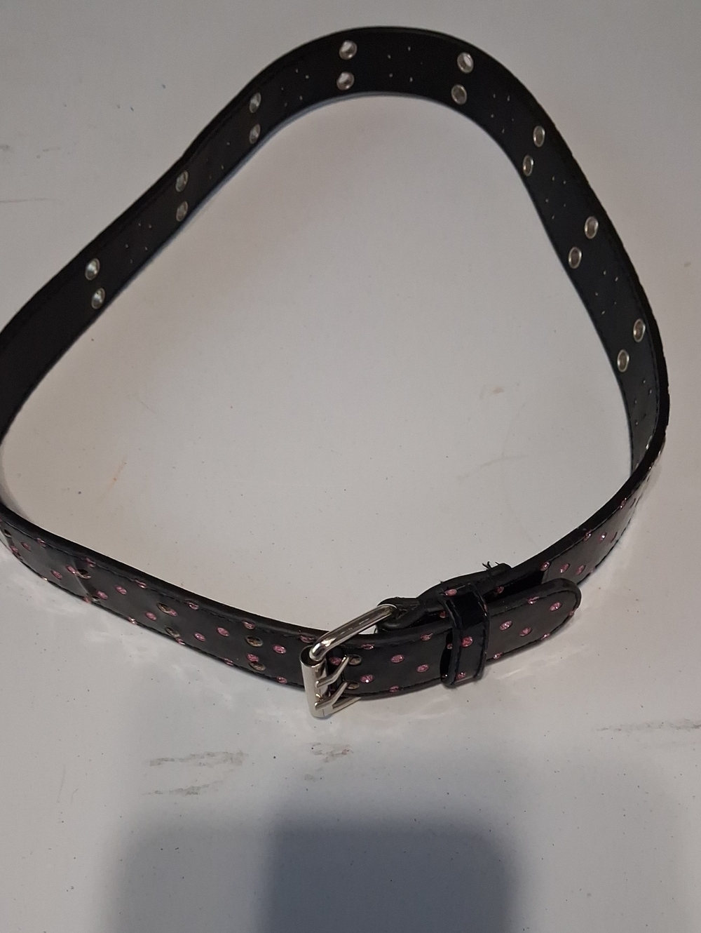 Black Belt with Pink Polka Dots  Kids